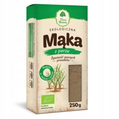 MĄKA Z PERZU EKOLOGICZNA na chleb bułki ciastka 250g 0,25KG