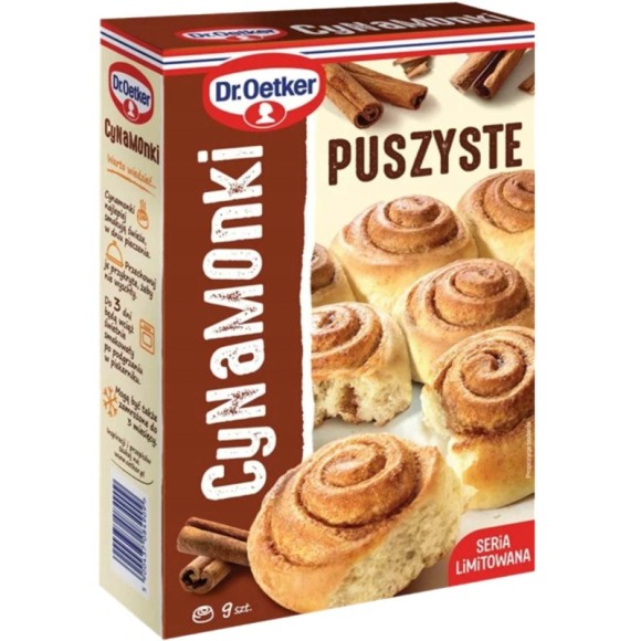Dr.Oetker PUSZYSTE CYNAMONKI mieszanka do wypieku cynamonek