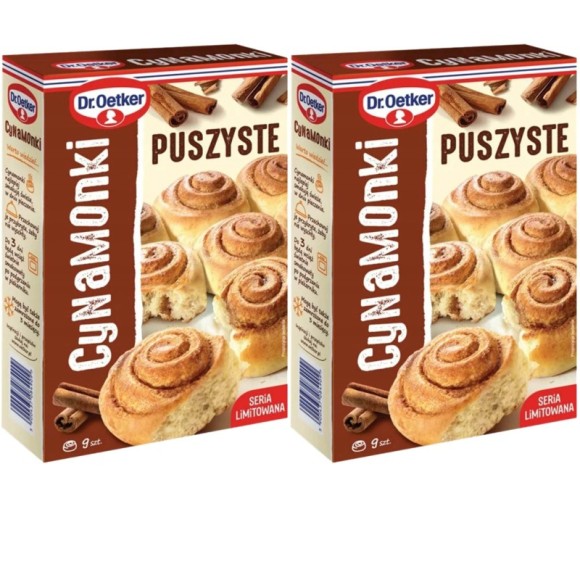 Dr.Oetker PUSZYSTE CYNAMONKI mieszanka do wypieku cynamonek
