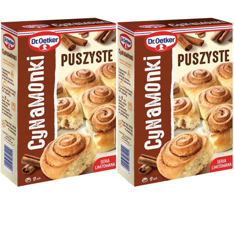 Dr.Oetker PUSZYSTE CYNAMONKI mieszanka do wypieku cynamonek