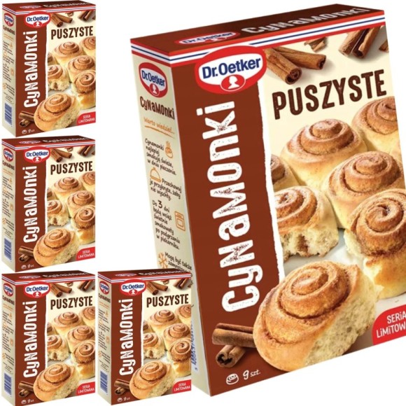 Dr.Oetker PUSZYSTE CYNAMONKI mieszanka do wypieku cynamonek