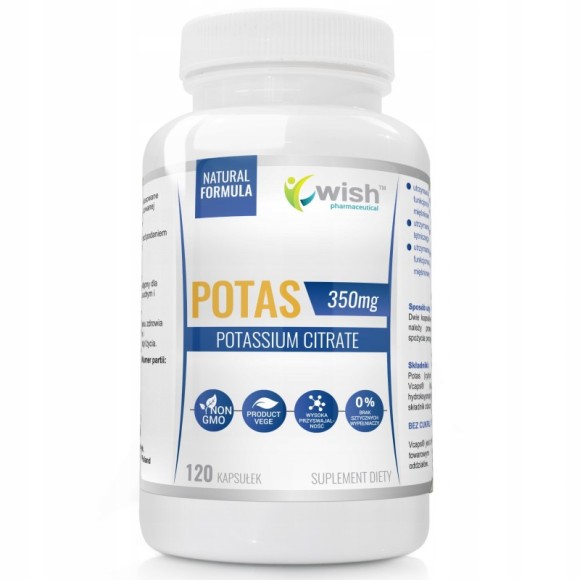Wish POTAS 350mg 120kapsułek na 2 m-ce wsparcie PRAWIDŁOWE