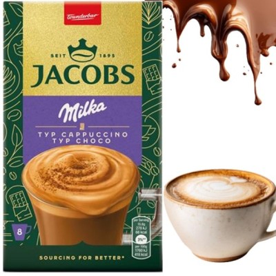 Jacobs KAWA CAPPUCCINO CHOCO MILKA czekoladowe 15,8g