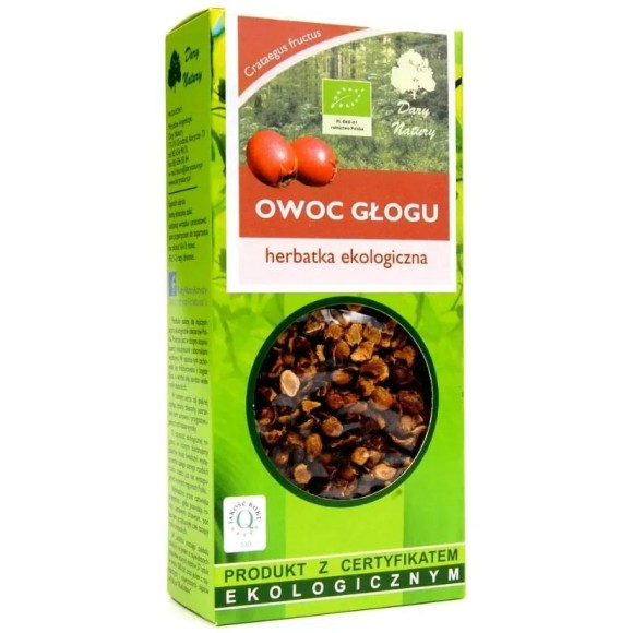 GŁÓG OWOG GŁOGU ekologiczny 100g DARY NATURY wsparcie