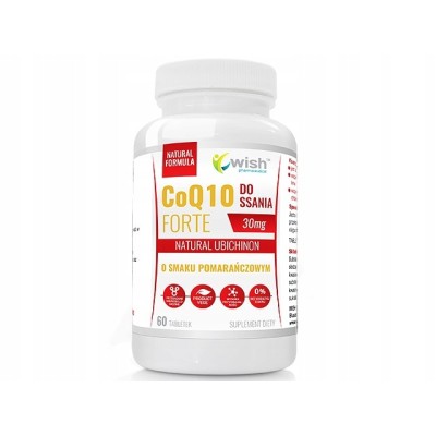 Wish KOENZYM Q10 CoQ10 FORTE 30mg Do ssania smak