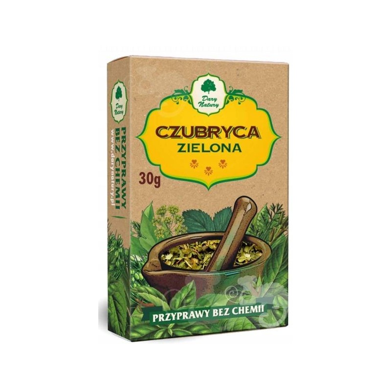Dary Natury CZUBRYCA ZIELONA cząber oregano lubczyk czosnek