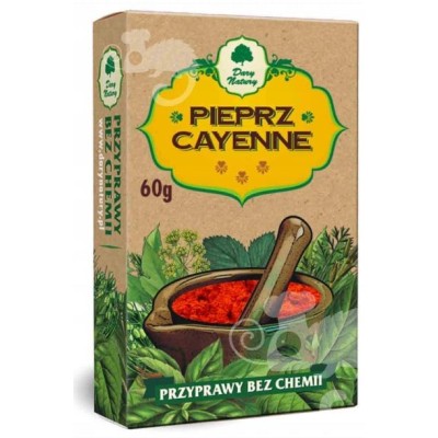 PIEPRZ CAYENNE 100% ostry mielony przyprawa bez chemii 60g