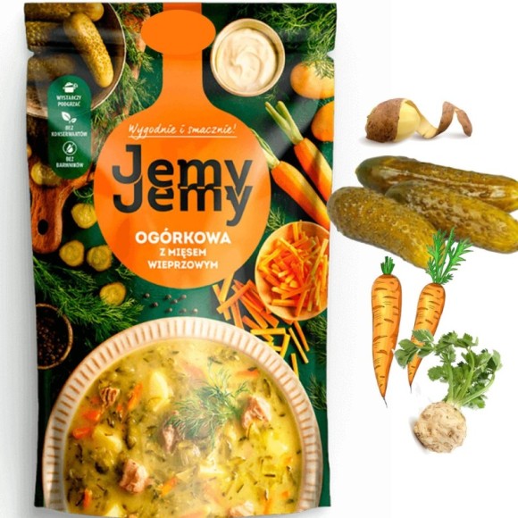 Profi JEMY JEMY zupa OGÓRKOWA z mięsem wieprzowym 450G