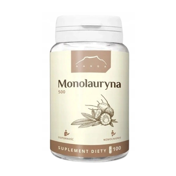 NANGA MONOLAURYNA 500mg 100kaps wsparcie: WIRUSY BAKTERIE