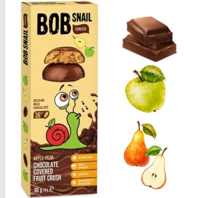 BOB SNAIL PRZEKĄSKA W CZEKOLADZIE GRUSZKA 30g
