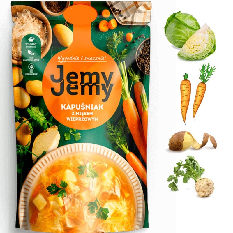 Profi JEMY JEMY zupa KAPUŚNIAK z mięsem wieprzowym 450G