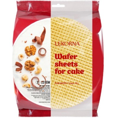 WAFLE TORTOWE SUCHE KLASYCZNE JASNE do deserów wafelków