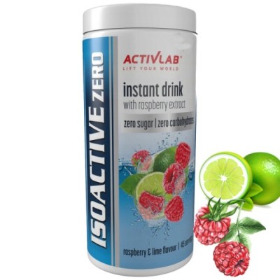 ISOACTIVE Izotonik ELEKTROLITY smak MALINA LIMONKA ZERO bez