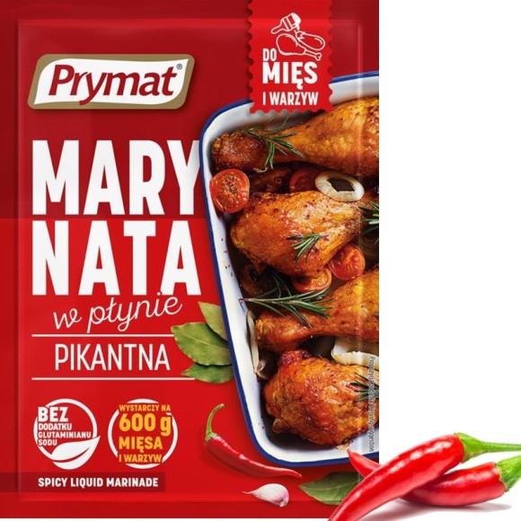 Prymat MARYNATA W PŁYNIE PIKANTNA DO MIĘS I WARZYW 66ML na
