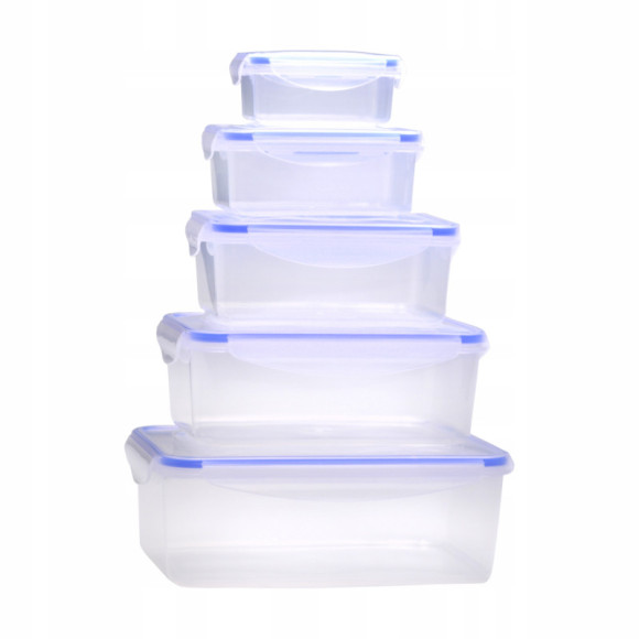POJEMNIKI NA ŻYWNOŚĆ PLASTIKOWE PUDEŁKA 5szt: 180 400 800 1,2L 2,2L KAMILLE POJEMNIKI NA ŻYWNOŚĆ PLASTIKOWE PUDEŁKA 5szt: 180 400 800 1,2L 2,2L KAMILLE