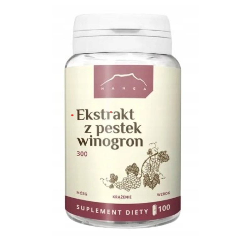 Nanga EKSTRAKT Z PESTEK WINOGRON OPC 300mg 100 kaspułek