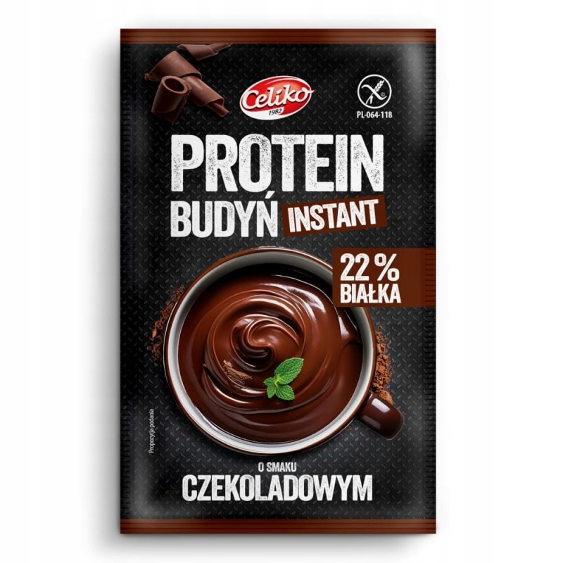 CELIKO BUDYŃ PROTENOWY CZEKOLADOWY instant BEZ GLUTENU 40g