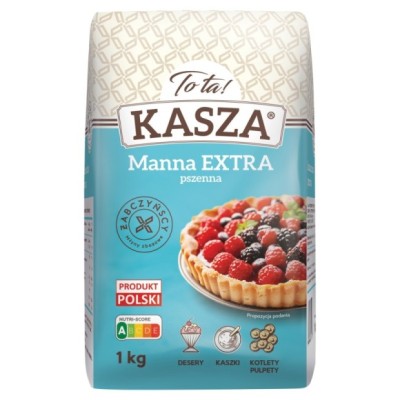 TOTA KASZA MANNA EXTRA sypka GRYSIK ToTa 1 kg