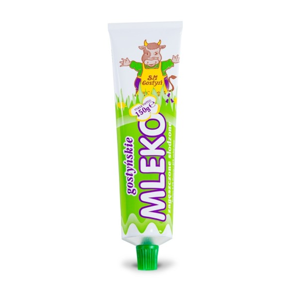MLEKO ZAGĘSZCZONE SŁODZONE Gostyń 150G W TUBCE tubka Gostyń