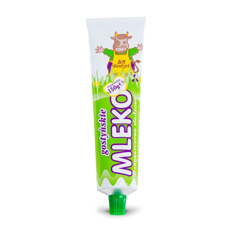 MLEKO ZAGĘSZCZONE SŁODZONE Gostyń 150G W TUBCE tubka Gostyń
