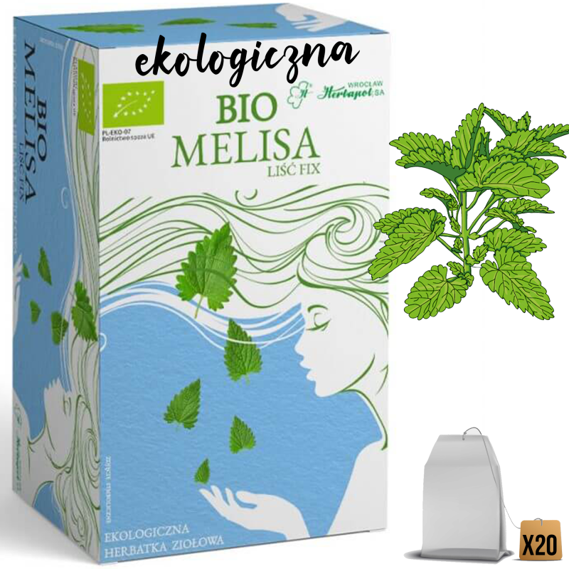Herbapol BIO MELISA herbata ziołowa eko saszetki