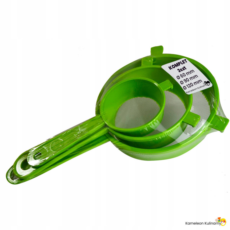 SITKO SITO PLASTIKOWE fi60 fi90 fi120 KOMPLET 3 sztuk - losowy kolor