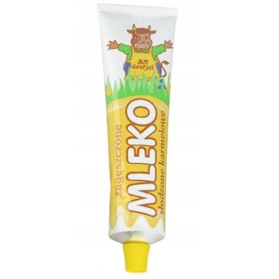 MLEKO ZAGĘSZCZONE SŁODZONE karmelowe KARMEL 150G W TUBCE