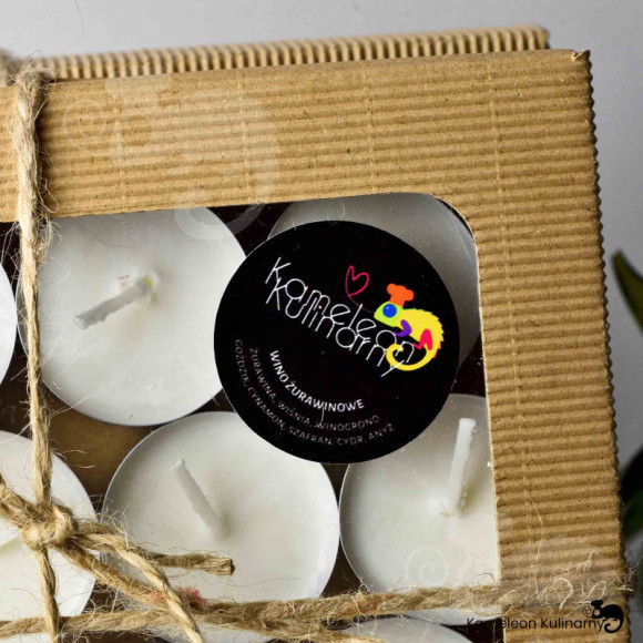 SOJOWE PODGRZEWACZE tealight WINO ŻURAWINOWE 16szt SOJOWE PODGRZEWACZE tealight WINO ŻURAWINOWE 16szt