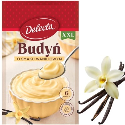 Delecta BUDYŃ WANILIOWY bez dodatku cukru 1szt 40G