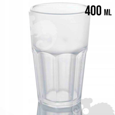 SZKLANKA POLIWĘGLAN nietłukąca FROSTED 400ml 0,4 L
