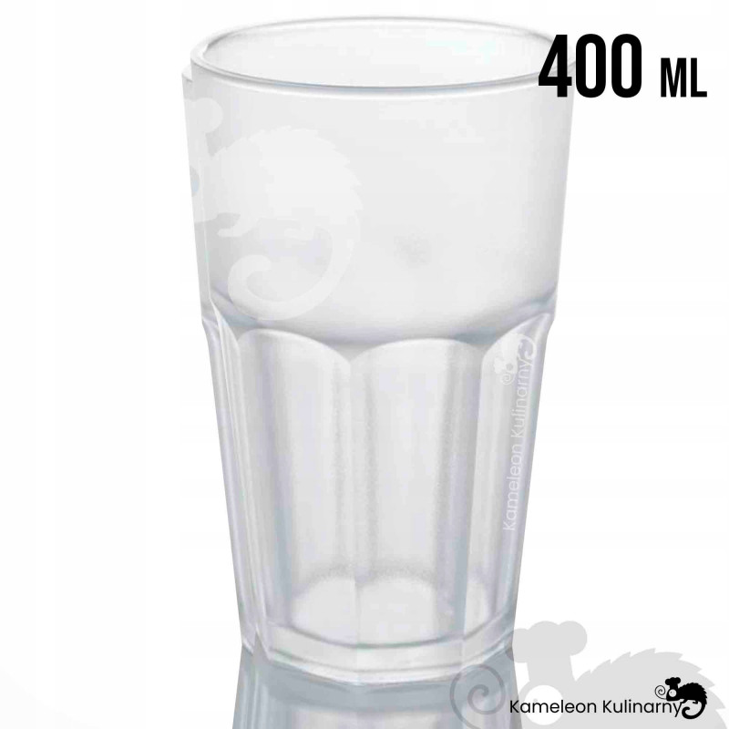 SZKLANKA POLIWĘGLAN nietłukąca FROSTED 400ml 0,4 L