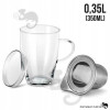 SZKLANKA Z METALOWYM ZAPARZACZEM żaroodporna 350ml SZKLANKA Z METALOWYM ZAPARZACZEM żaroodporna 350ml