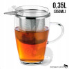 SZKLANKA Z METALOWYM ZAPARZACZEM żaroodporna 350ml SZKLANKA Z METALOWYM ZAPARZACZEM żaroodporna 350ml