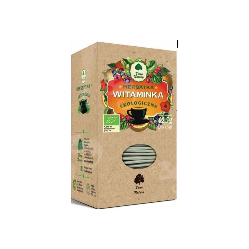 Dary Natury Witamina eko herbatka x25 Aronia Głóg Hibiskus