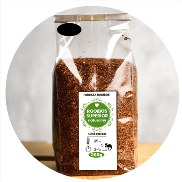 herbata ROOIBOS NATURALNY SUPERIOR Czerwonokrzew duże