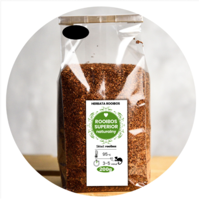 herbata ROOIBOS NATURALNY SUPERIOR Czerwonokrzew duże