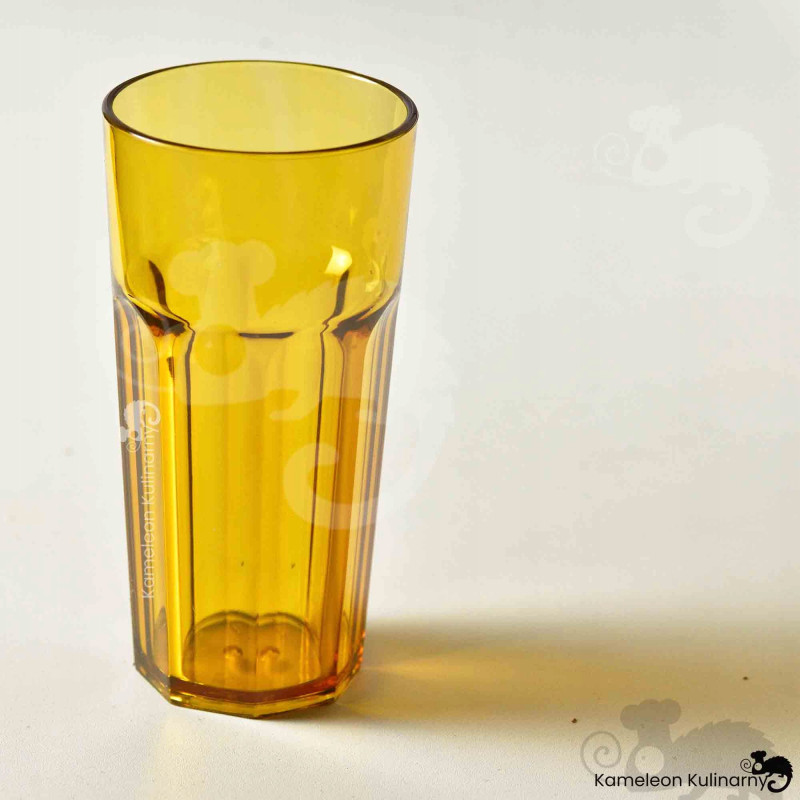 SZKLANKA Z POLIWĘGLANU nietłukąca BRĄZOWA 360ml