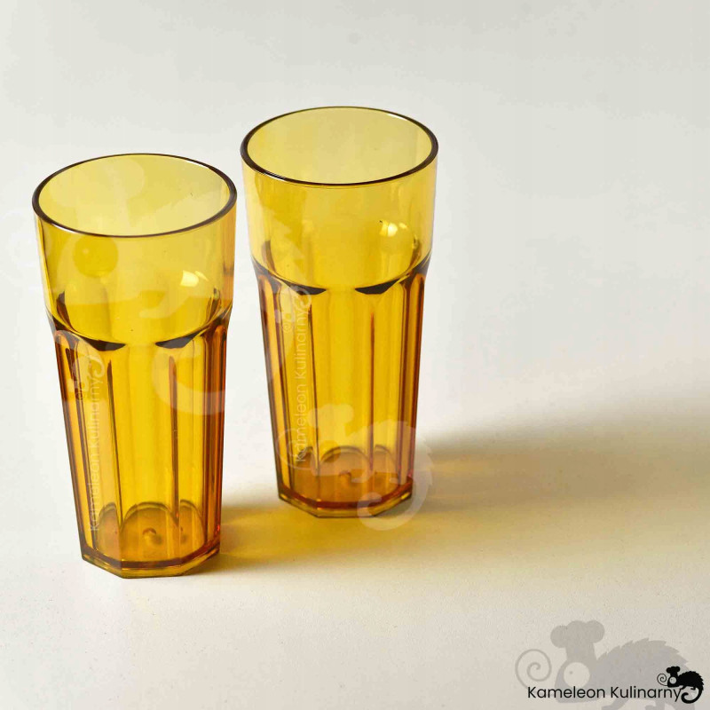 SZKLANKA Z POLIWĘGLANU nietłukąca BRĄZOWA 360ml