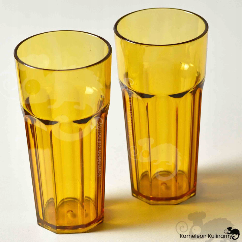SZKLANKA Z POLIWĘGLANU nietłukąca BRĄZOWA 360ml