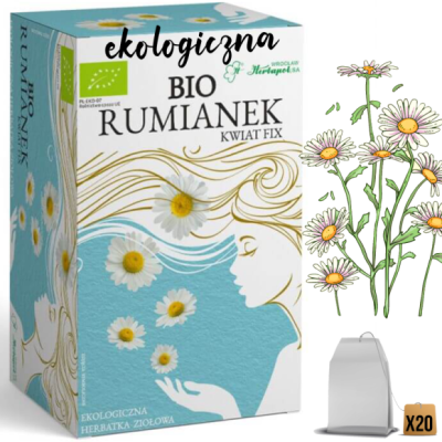Herbapol BIO RUMIANEK herbata rumiankowa ziołowa zioła 20
