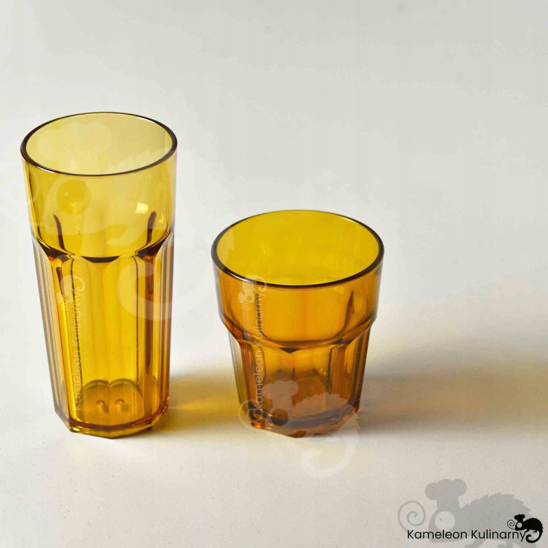 SZKLANKA Z POLIWĘGLANU nietłukąca BRĄZOWA 360ml