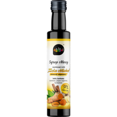A to Dobre! Złote Mleko Syrop Mocy Kurkuma Imbir 250ml