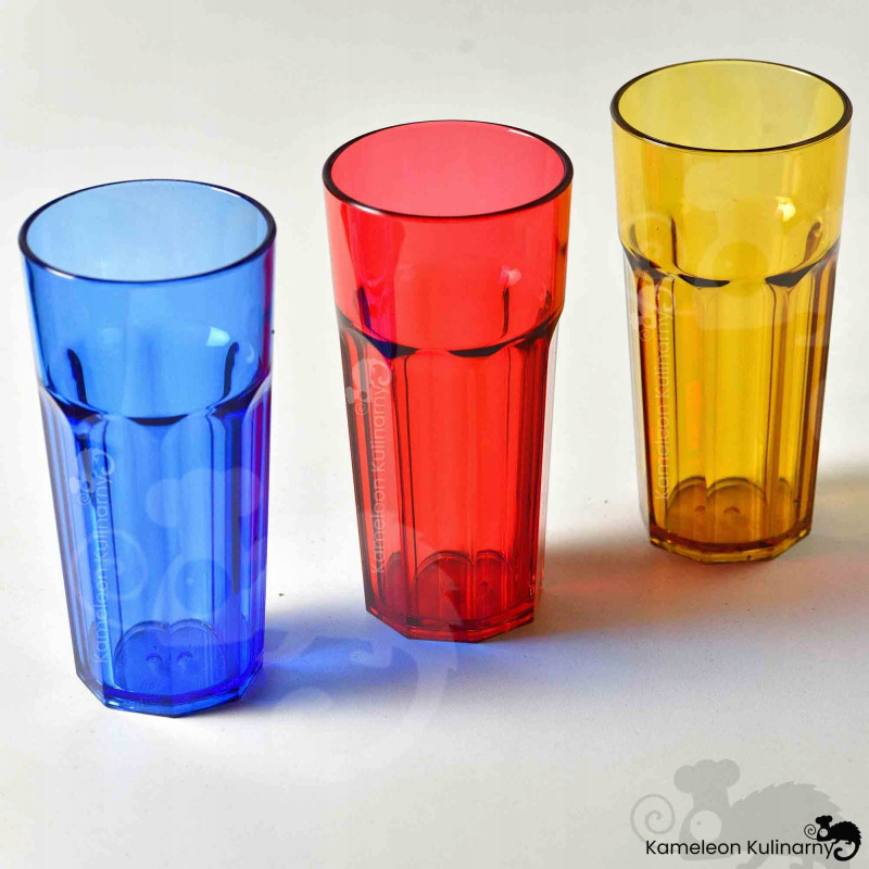 SZKLANKA Z POLIWĘGLANU nietłukąca BRĄZOWA 360ml