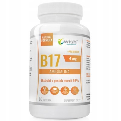 Wish WITAMINA B17 AMIGDALINA z pestek moreli 60kps