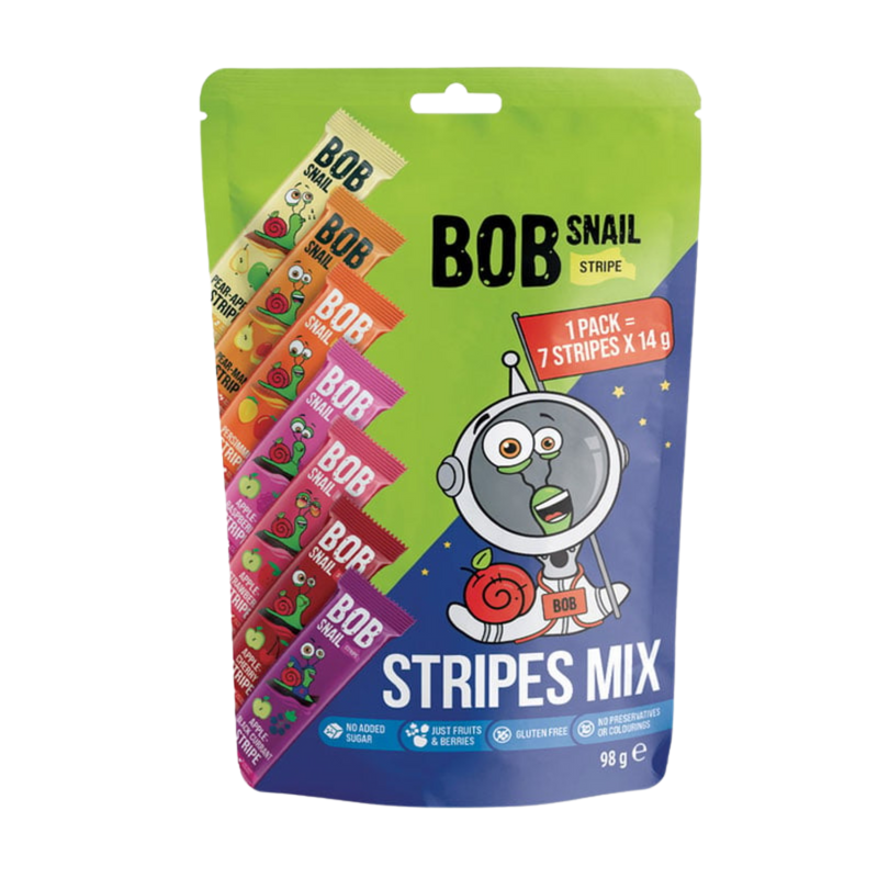 BOB SNAIL zestaw 7 smaków po 14g STRIPES MIX