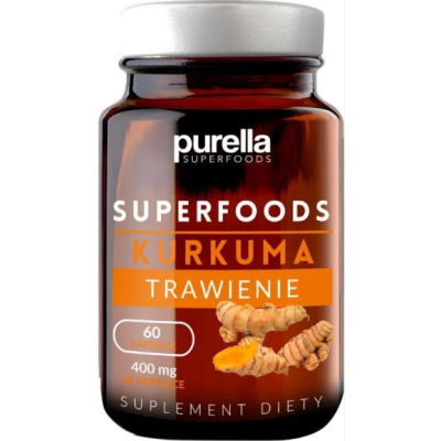 PURELLA Superfoods KURKUMA 60 kaspsułek wsparcie: TRAWIENIE