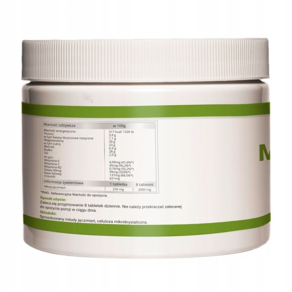 Wish MŁODY JĘCZMIEŃ 1000tab Naturalny Detox wsparcie