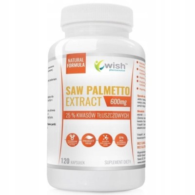 Wish SAW PALMETTO extract 600mg 120 PALMA SABAŁOWA