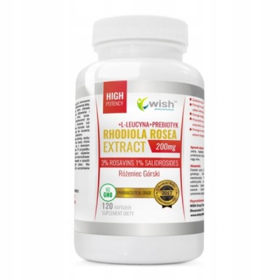 Wish RHODIOLA ROSEA extract 200mg RÓŻENIEC GÓRSKI 120kps