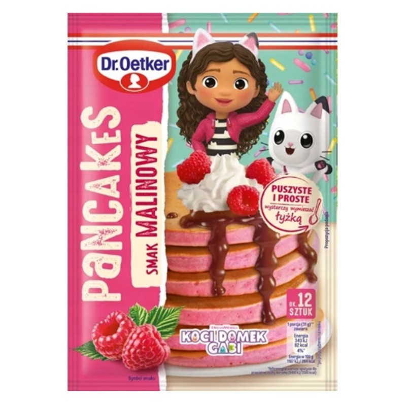 Dr.Oetker PANCAKES KOCI DOMEK GABI SMAK MALINA mieszanka na